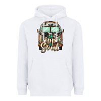 White hippie soul caravan Heavyweight Hoodie - BarkalooDesign
