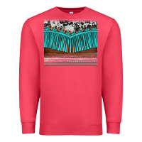 Cardinal western fringe cowhide leopard Premium Sweatshirt - BarkalooDesign
