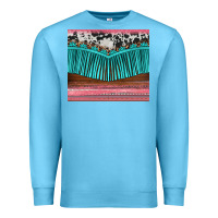 Ocean Blue western fringe cowhide leopard Premium Sweatshirt - BarkalooDesign