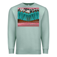 Seafoam western fringe cowhide leopard Premium Sweatshirt - BarkalooDesign