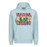 Blue Mist teaching is my cardio Premium Hoodie - NancyCooperArtShop