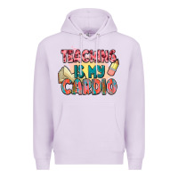 Lilac teaching is my cardio Premium Hoodie - NancyCooperArtShop