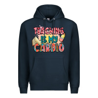 Navy teaching is my cardio Premium Hoodie - NancyCooperArtShop