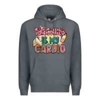 Rock teaching is my cardio Premium Hoodie - NancyCooperArtShop