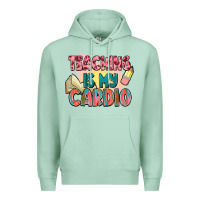 Seafoam teaching is my cardio Premium Hoodie - NancyCooperArtShop