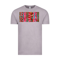 Vintage Zinc Love brushstrokes xoxo leopard and turquoise Vintage Tee - RanaPortraitStore