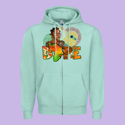 Dope Juneteenth Zipper Hoodie Designed By Adodesignshop