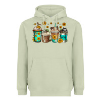 Matcha sloth coffee cups Heavyweight Hoodie - Jasminsmagicworld