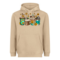 Mushroom sloth coffee cups Heavyweight Hoodie - Jasminsmagicworld