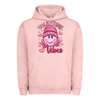 Pigment Salmon valentine vibes Urban Hoodie - LillyAllenDesigns