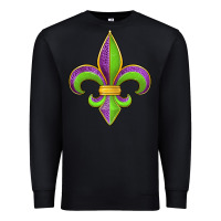 Black mardi gras fleur de lis leopard Premium Sweatshirt - Jasminsmagicworld