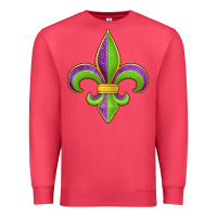 Cardinal mardi gras fleur de lis leopard Premium Sweatshirt - Jasminsmagicworld