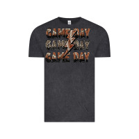 Vintage Black game day game day football lightning bolt Vintage Tee - Zillion Design Studio