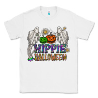 White hippie halloween Classic Tee - CowhideDigitalArt