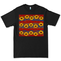 Black usa and sunflower pattern Premium Tee - Artiststas