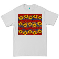 Dove Grey usa and sunflower pattern Premium Tee - Artiststas