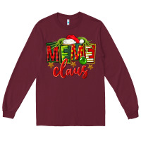 Burgundy Christmas meme claus Long Sleeve Tee - FaDigitalArtStudio