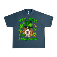 Midnight Navy st.patrick's day my beagle is my lucky charm Urban Heavy Tee - RanaPortraitStore