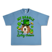 Pebble Blue st.patrick's day my beagle is my lucky charm Urban Heavy Tee - RanaPortraitStore