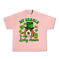 Salmon st.patrick's day my beagle is my lucky charm Urban Heavy Tee - RanaPortraitStore