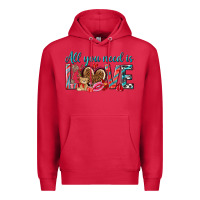 Cardinal all you need is love Premium Hoodie - NancyCooperArtShop
