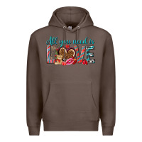 Coffee all you need is love Premium Hoodie - NancyCooperArtShop