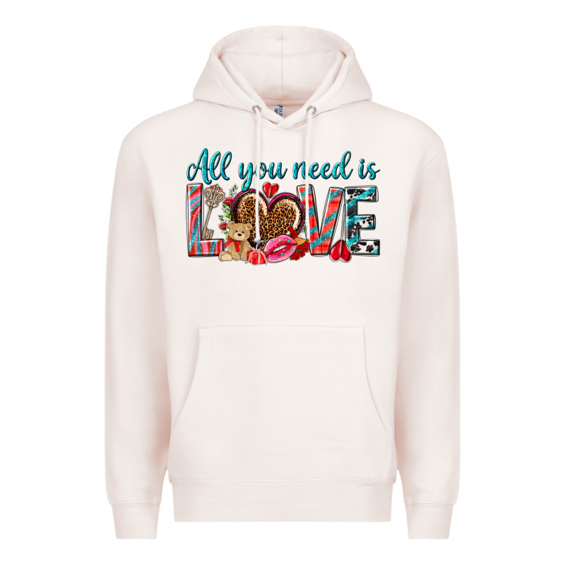 All You Need Is Love Premium Hoodie by NancyCooperArtShop | Teevron