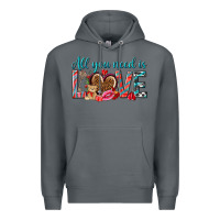 Rock all you need is love Premium Hoodie - NancyCooperArtShop
