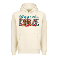 Tofu all you need is love Premium Hoodie - NancyCooperArtShop