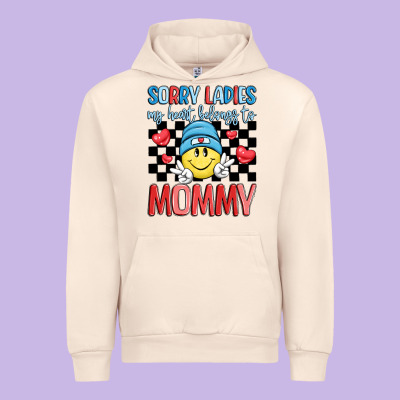 Sorry Ladies My Heart Belongs To Mommy Urban Hoodie Designed By Lillyallendesigns