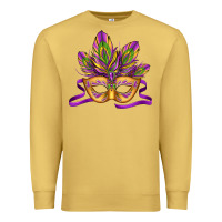 Antique Gold mardi gras carnival mask Premium Sweatshirt - Jasminsmagicworld