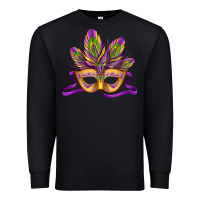 Black mardi gras carnival mask Premium Sweatshirt - Jasminsmagicworld
