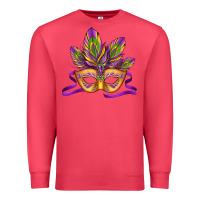 Cardinal mardi gras carnival mask Premium Sweatshirt - Jasminsmagicworld