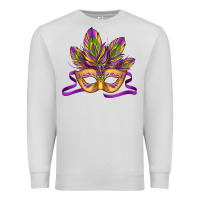 Dove Grey mardi gras carnival mask Premium Sweatshirt - Jasminsmagicworld