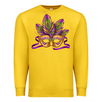 Lemon mardi gras carnival mask Premium Sweatshirt - Jasminsmagicworld