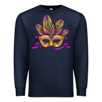 Navy mardi gras carnival mask Premium Sweatshirt - Jasminsmagicworld