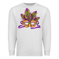 Oatmeal Heather mardi gras carnival mask Premium Sweatshirt - Jasminsmagicworld