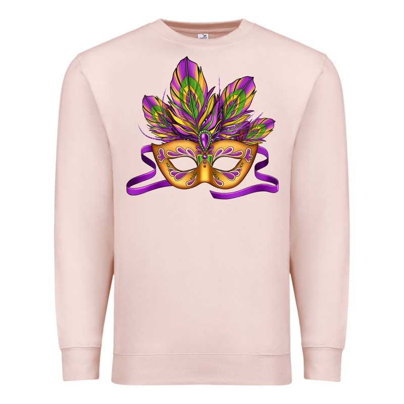 Mardi Gras Carnival Mask Premium Sweatshirt by Jasminsmagicworld | Teevron