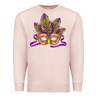 Pale Pink mardi gras carnival mask Premium Sweatshirt - Jasminsmagicworld