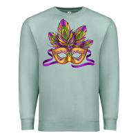 Seafoam mardi gras carnival mask Premium Sweatshirt - Jasminsmagicworld