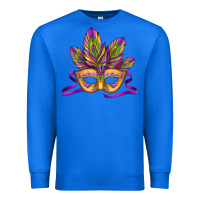 True Royal mardi gras carnival mask Premium Sweatshirt - Jasminsmagicworld