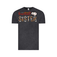 Vintage Black baseball sister with leopard Vintage Tee - texasbilliewilder
