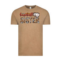 Vintage Coffee baseball sister with leopard Vintage Tee - texasbilliewilder