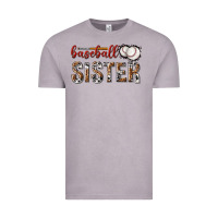 Vintage Zinc baseball sister with leopard Vintage Tee - texasbilliewilder