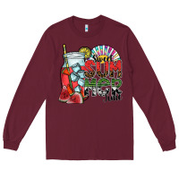 Burgundy sweet summer time Long Sleeve Tee - SublimationCraftShop