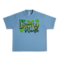 Pebble Blue st. patrick's day one lucky mama Urban Heavy Tee - RanaPortraitStore