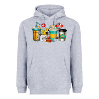 Heather Grey school bus driver coffee cups Heavyweight Hoodie - Jasminsmagicworld