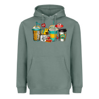 Sage school bus driver coffee cups Heavyweight Hoodie - Jasminsmagicworld