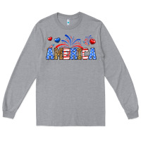 Heather Grey Western America Long Sleeve Tee - Neo Western