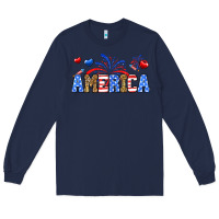 Navy Western America Long Sleeve Tee - Neo Western